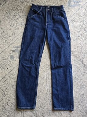 Rewash Women's Straight Leg Dark Blue Jeans